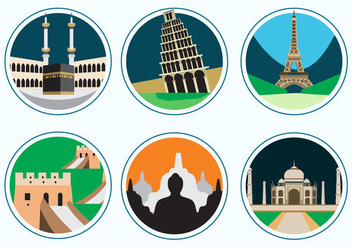 7 Wonders of the World - Kostenloses vector #329691